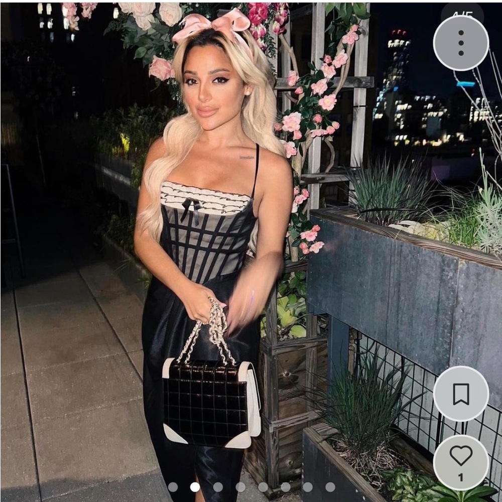 Lace Made Silk Maxi Dress Gabi Demartino 🩷
